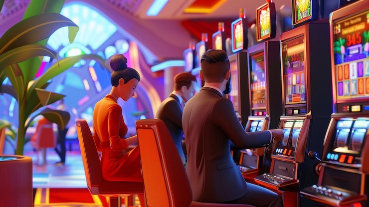Layar permainan blackjack jrpg dengan kartu dealer dan pemain, beserta tombol aksi dan statistik taruhan